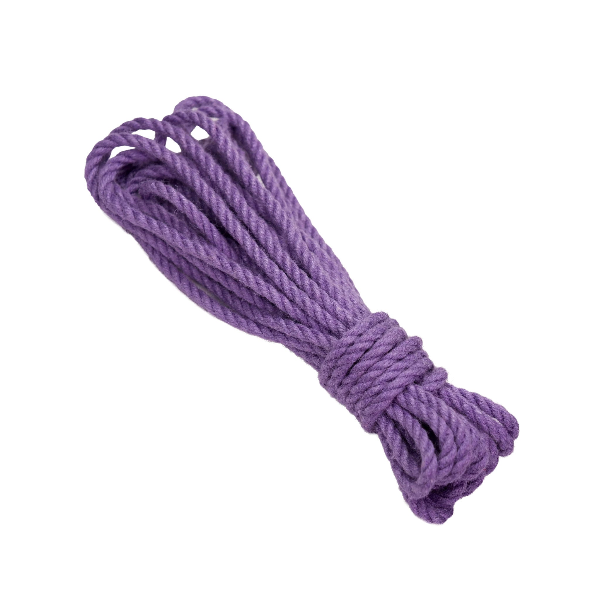 Jute processed wax-processed wax-blend beeswax-jojoba jojoba-oil accessories rope rope-play ropeplay tying tied-up shibari kinbaku macramé artistic dyed-rope double-ply medium-twist tight-twist soft biodegradable bondage bdsm bdsm-toys kink kinky kinky-toys restraints adult-toys unisex lavender