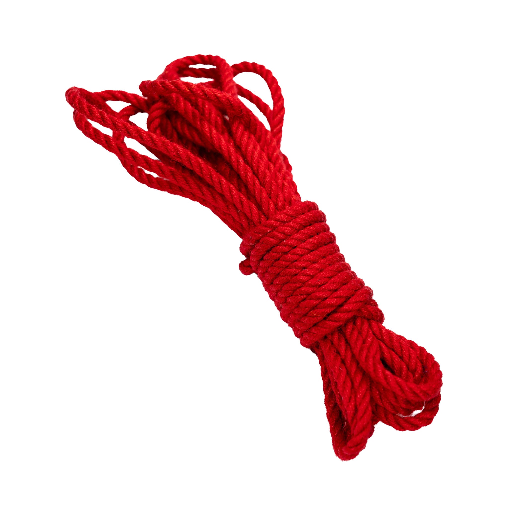 Jute processed wax-processed wax-blend beeswax-jojoba jojoba-oil accessories rope rope-play ropeplay tying tied-up shibari kinbaku macramé artistic dyed-rope double-ply medium-twist tight-twist soft biodegradable bondage bdsm bdsm-toys kink kinky kinky-toys restraints adult-toys unisex red