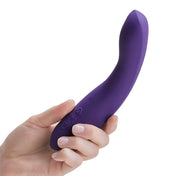 Silicone body-safe phthalate-free latex-free bpa-free hypoallergenic medical-grade accessories insertable vibrator vibrating vibration vibe stim stimulate stimulation curved curved-shaft curved-tip g-spot p-spot whisper-quiet splashproof twist twisting-motion asymmetrical carbon-neutral eco-friendly app-friendly bluetooth sensual luxurious unique rave unisex adult-toys sexual-wellness purple