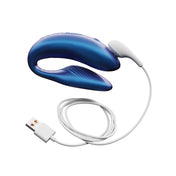 Silicone ABS-plastic accessories vibe vibrator vibrating vibration clit clitoral clitoris stim stimulator stimulating stimulation g-spot wireless-remote remote-control squeezable-remote app-compatible adjustable flexible usb-rechargeable charging-dock kinky kink kinky-toys kinky-play couples-play holiday valentines valentines-gifts gifts adult-toys blue cosmic-blue