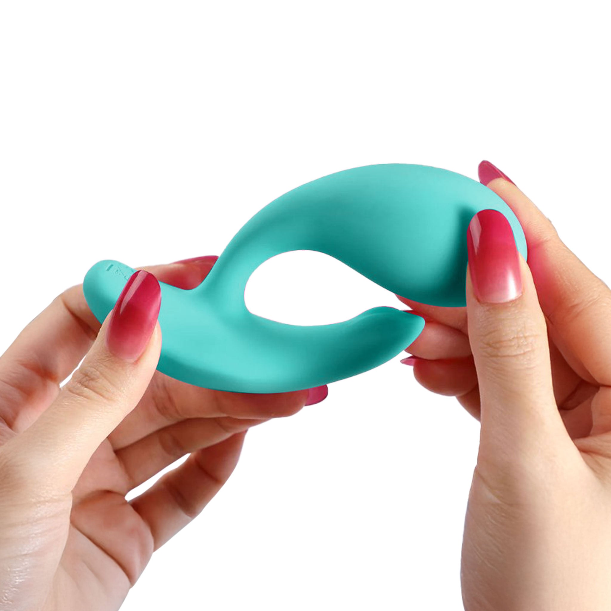 Silicone anal plug probe vibrator vibe vibration vibrating wearable g-spot clit clitoris clitoral stim stimulator stimulation app-controlled waterproof couples adult-toys sex-toys blue green turquoise