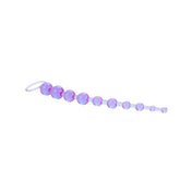 PVC vinyl anal-plug anal-beads plug probe graduated retrieval-ring pull-ring anal-play butt-play butt-stuff sturdy pliable flexible adult-toys purple