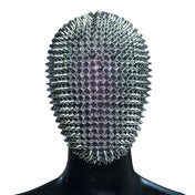 Spiked Fabric Adjustable Hood Black O/S