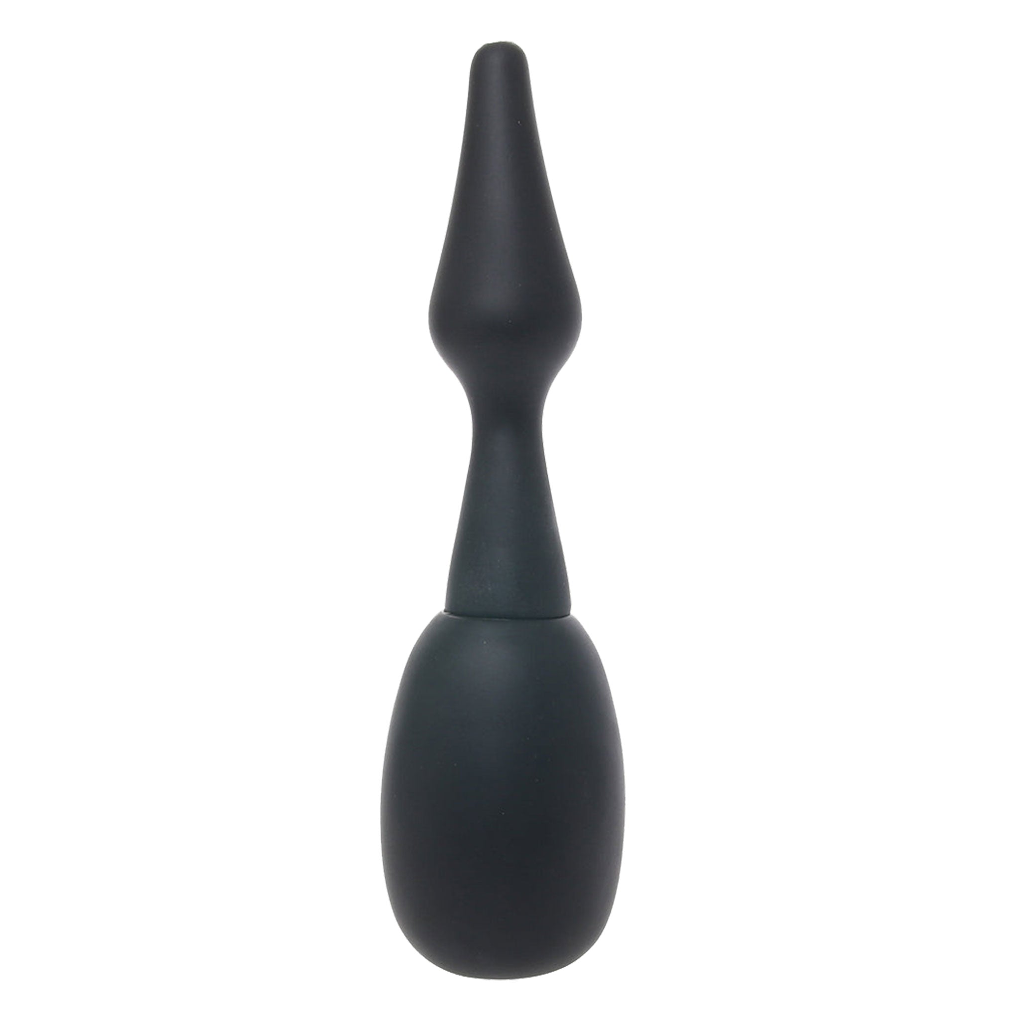 AquaClean 150ML One Way Valve Douche with Butt Plug Nozzle - Black