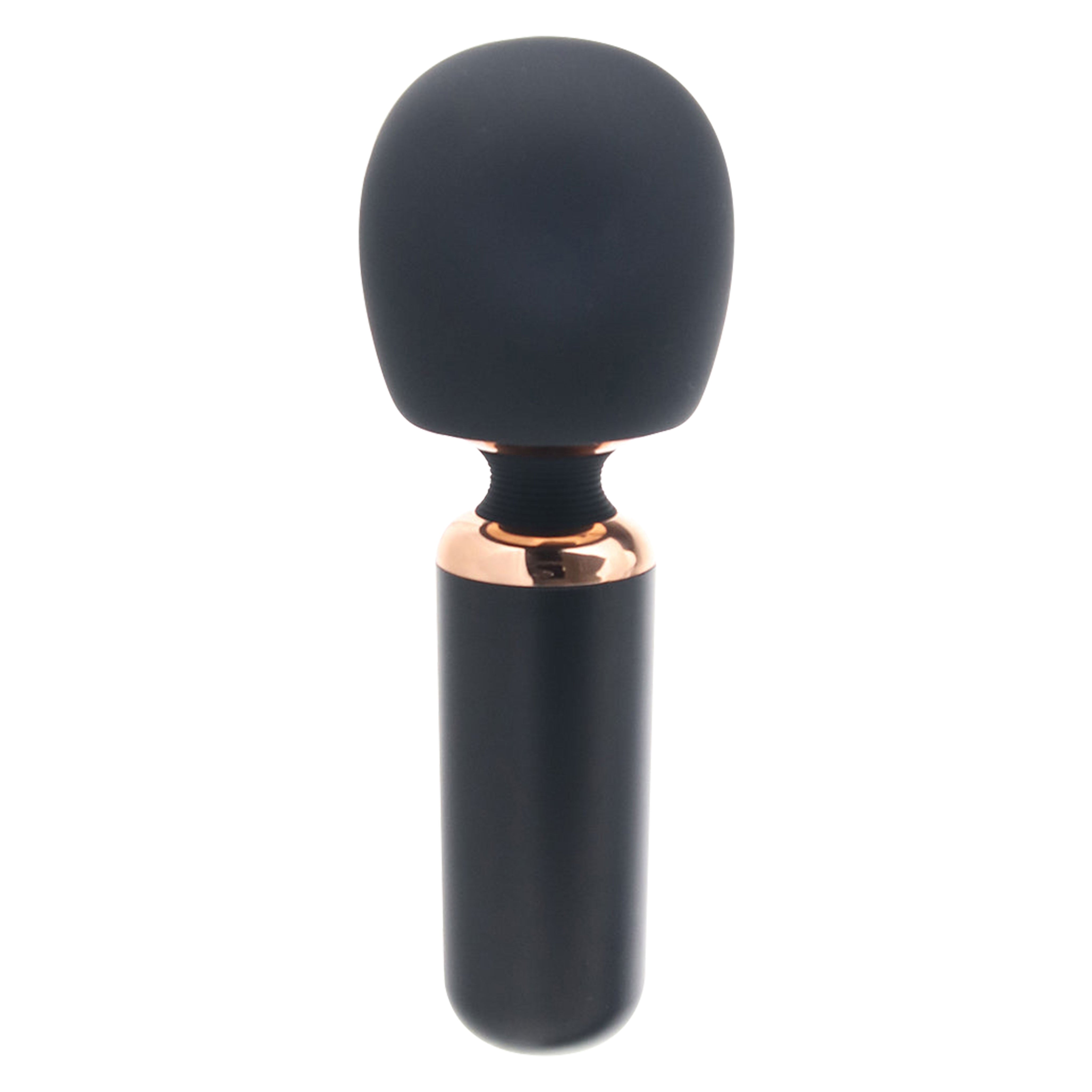 Bodywand Lolly Rechargeable Silicone Massager Thick Wand - Black/Rose Gold