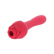 Rosegasm Dual End Wand Vibrator Suction Clitoral Stimulator - Red