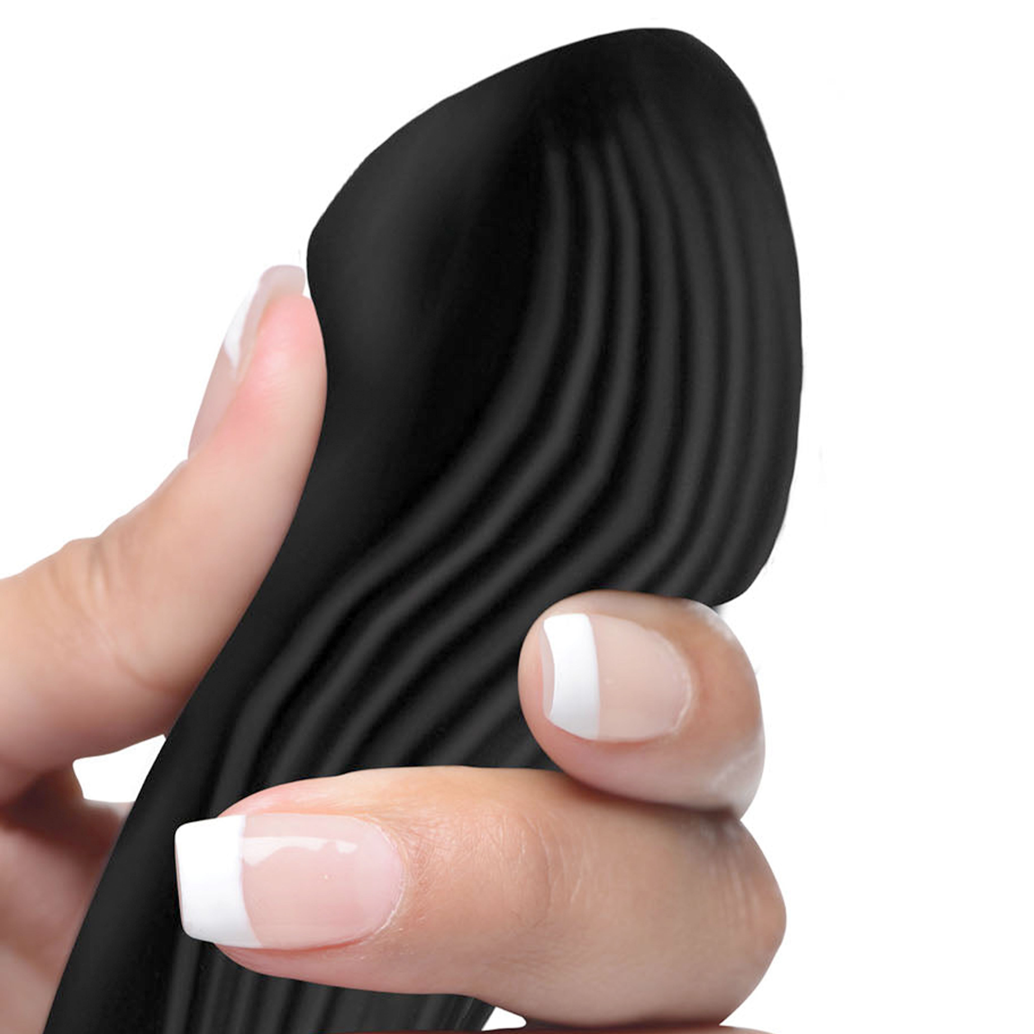 Wonder Vibes Bendable Silicone Rabbit Vibrator - Black