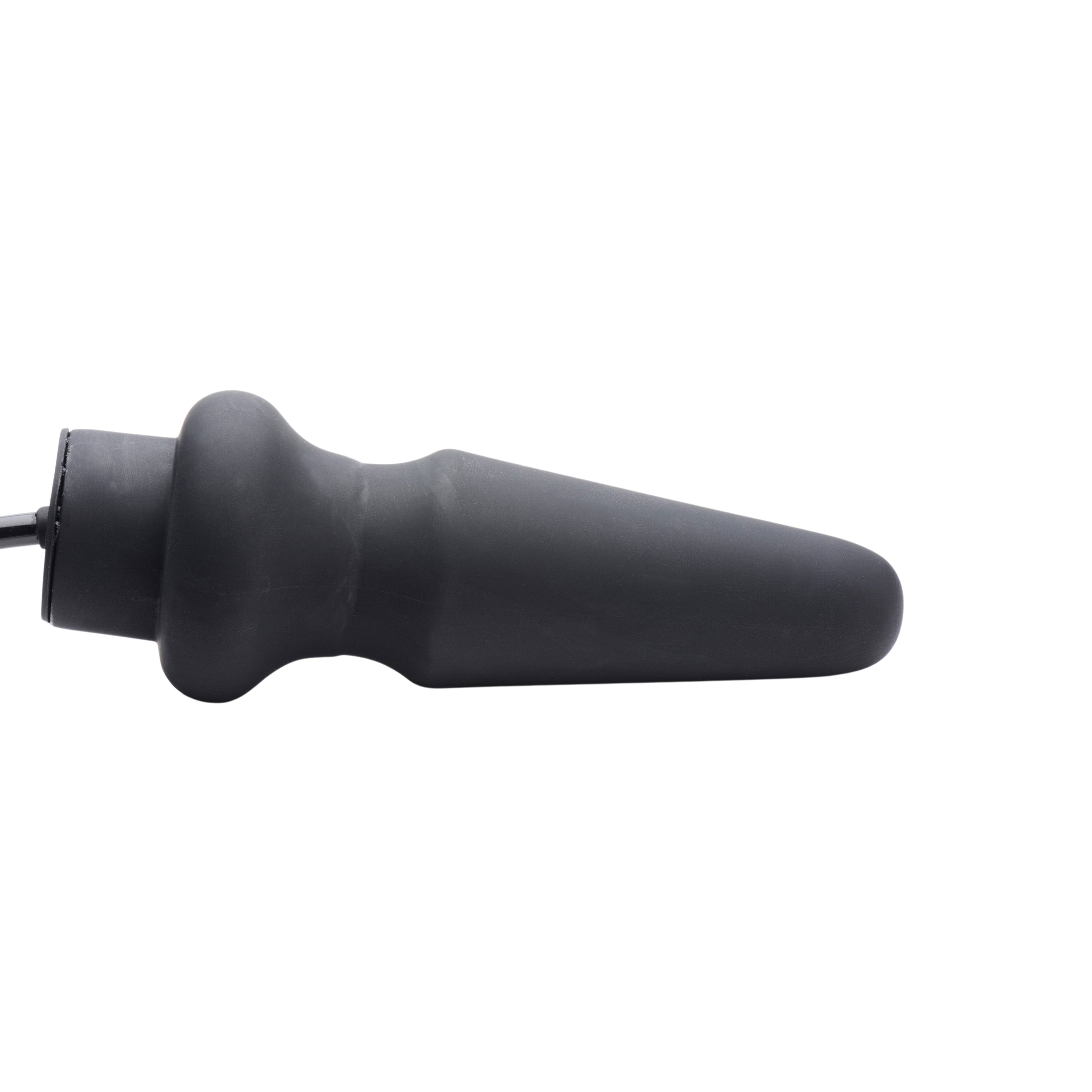 Master Series Ass-Pand Inflatable Silicone Anal Plug - Large - Black