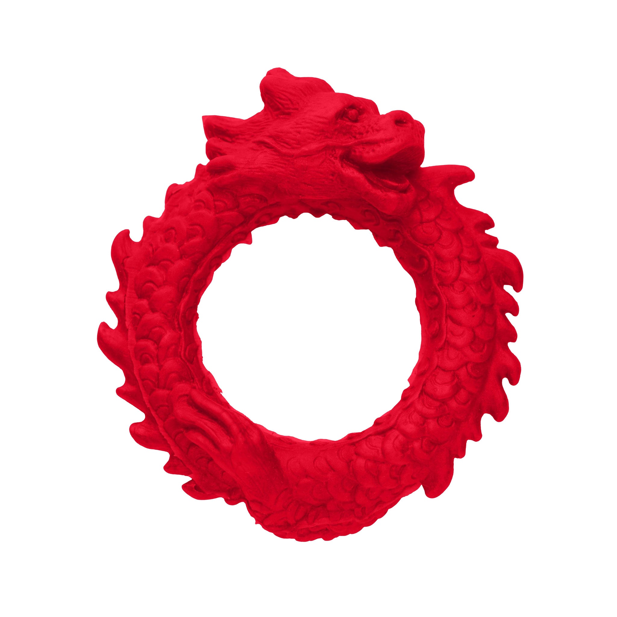 Creature Cocks Dragon Silicone Cock Ring - Red