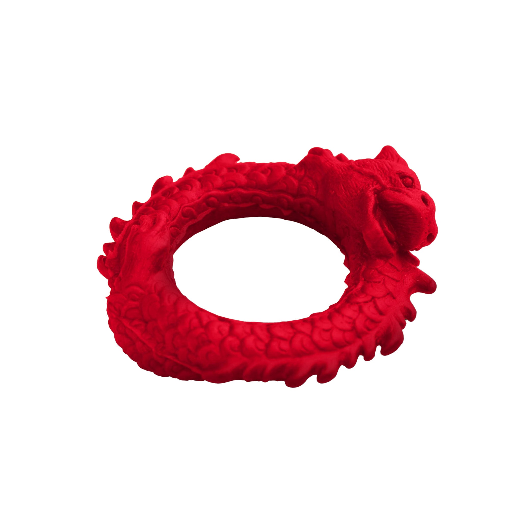 Creature Cocks Dragon Silicone Cock Ring - Red