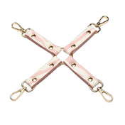 Master Series White & Pink Animal Print 4Way Hog Tie Clips