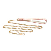 Master Series White & Pink Animal Print Leash with Chain
