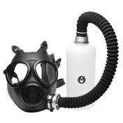  Inhaler gas mask black white, fetish gas mask, BDSM gear

