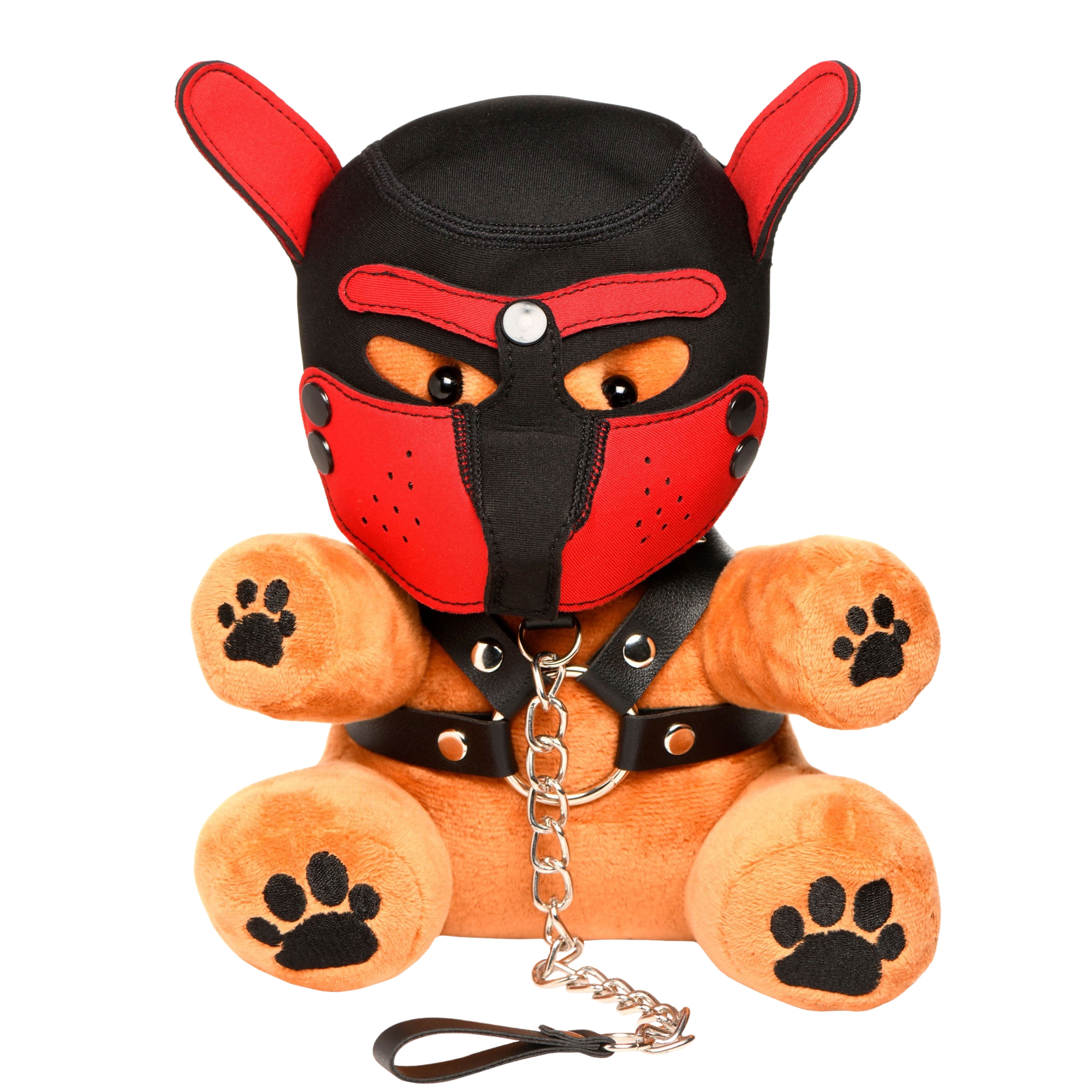 Plush Bear with Puppy Hood, Leash & Harness