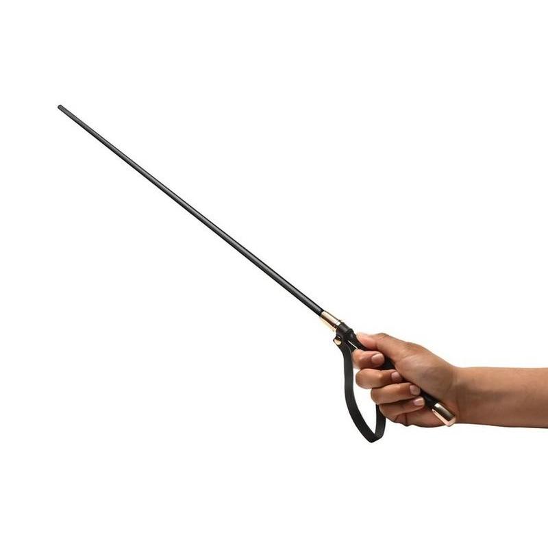 Sinful impact cane black gold, BDSM cane, punishment toy