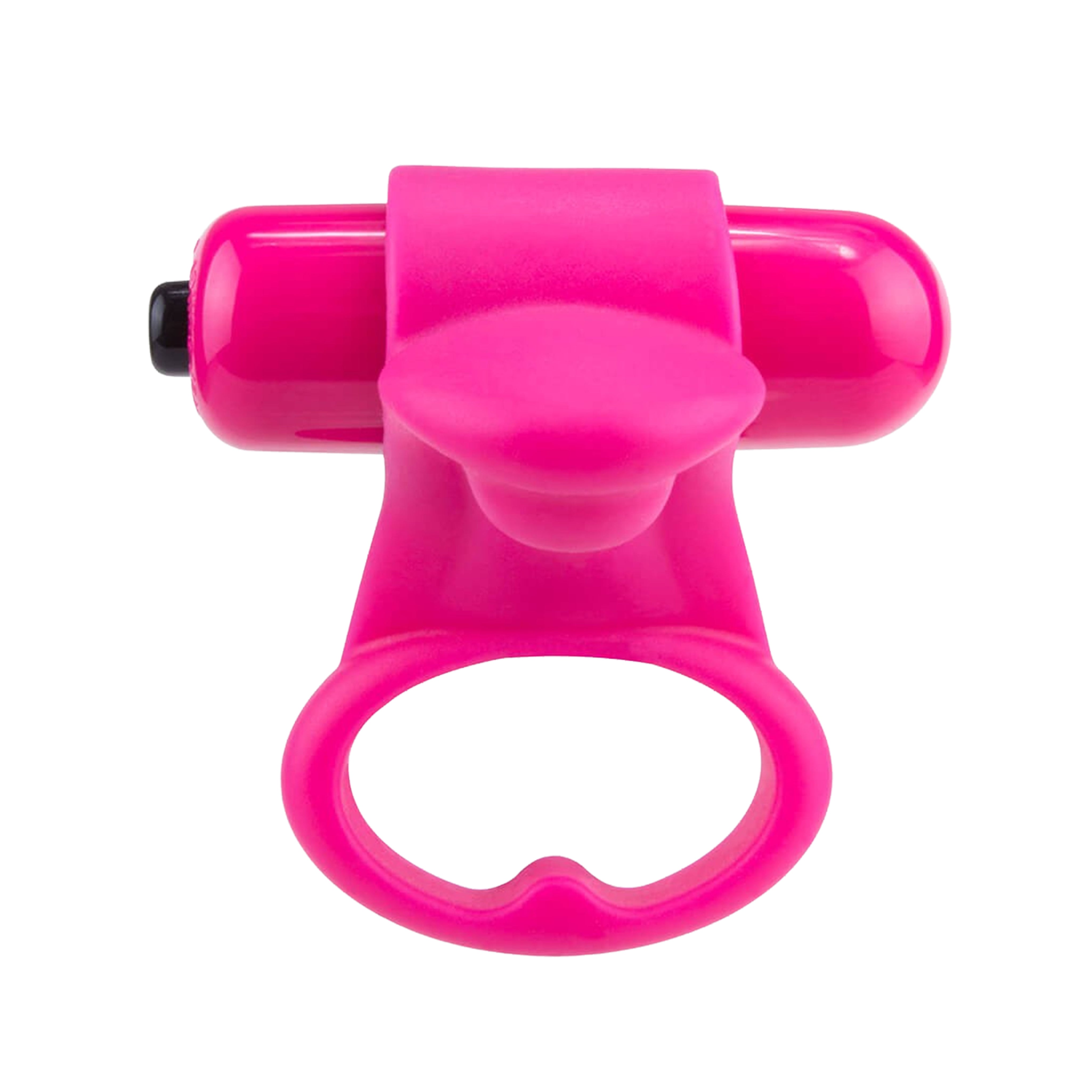 You Turn 2 Finger Vibe Silicone Ring Waterproof Strawberry