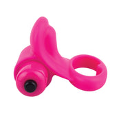 You Turn 2 Finger Vibe Silicone Ring Waterproof Strawberry