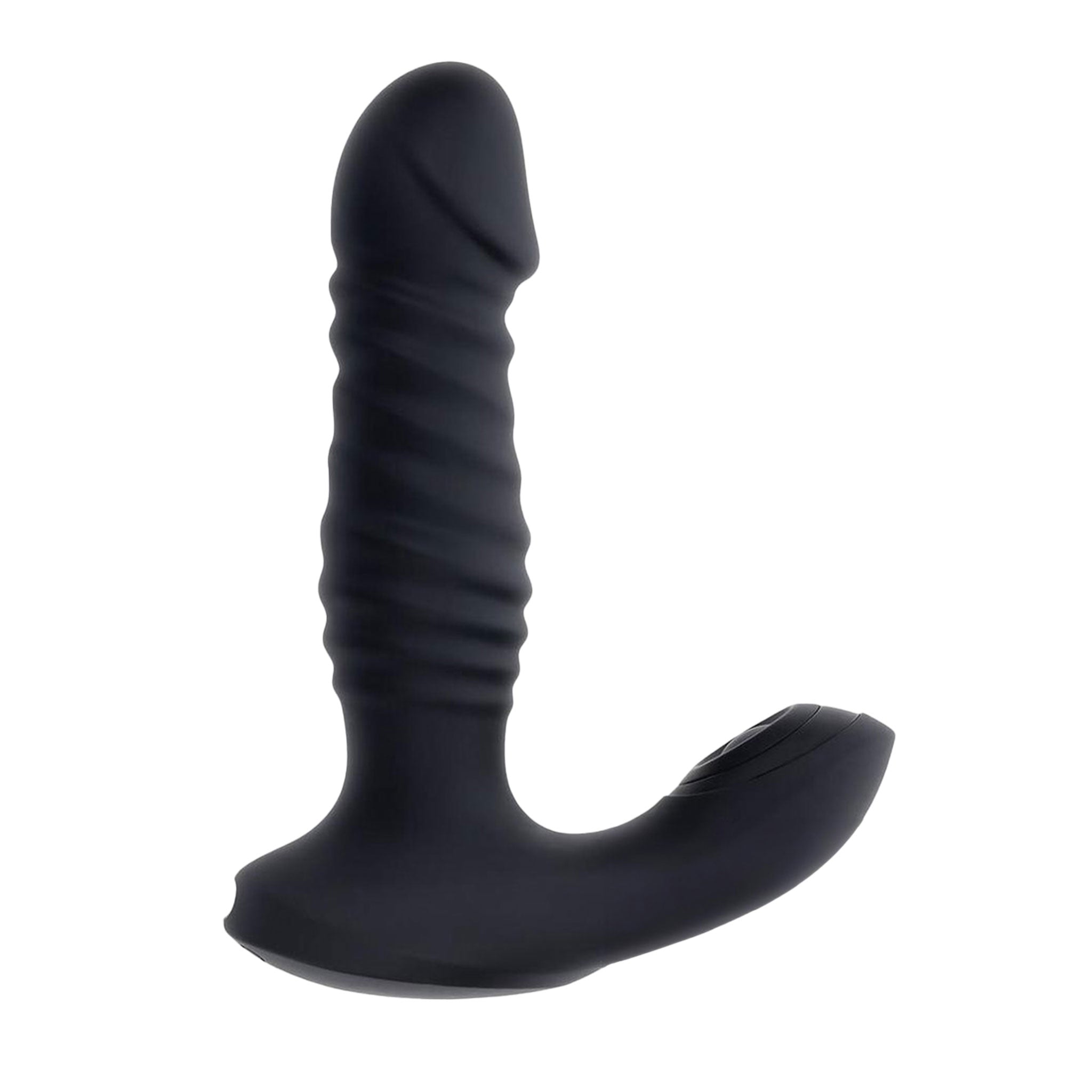 Perineum Boost Base Phallic Thrusting Anal Vibe- Black