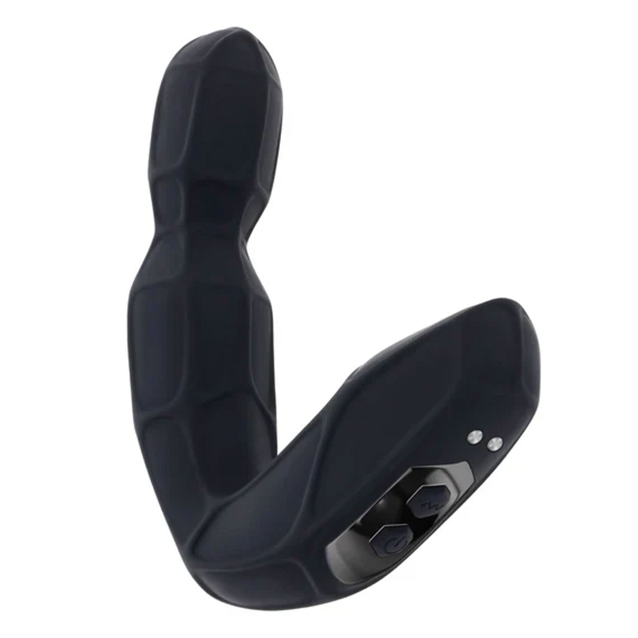 Silicone ABS-plastic anal butt-plug buttplug probe plug prostate texture textured-veins twirling twirling-head veined vibrating vibe vibration vibrator dual-motor chunky-base p-spot remote remote-control long-distance waterproof hands-free flexible flexible-neck bold lifelike comfortable customizable ergonomic usb-rechargeable partner-play male masculine masc mens adult-toys black