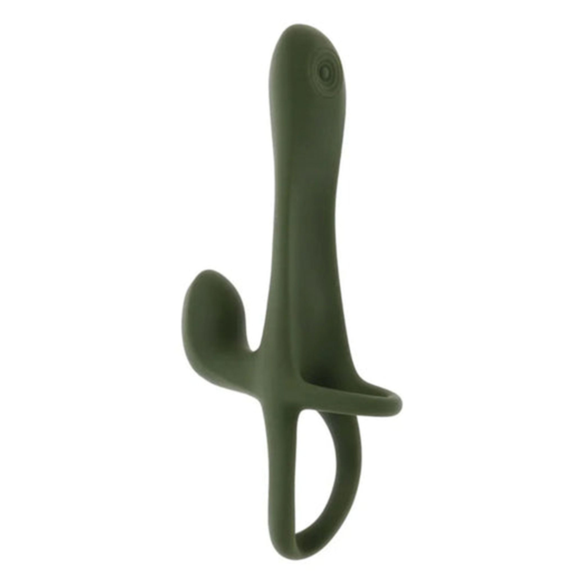 Silicone vibe vibrator vibration vibrating stim stimulation stimulator tapping tapping-head tapper increase size girth double-sided enlarger strapon strap-on strapless comfortable usb-rechargeable flexible stretchy c-ring cock-ring ball-ring cockring cock&ball cock-and-ball remote remote-control hands-free wearable unique kink kinky kinky-play adult-toys green