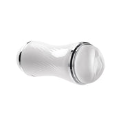 TPE ABS plastic stroker stroking masturbator vibrators vibration vibrating vibe cock ring cockring cock-ring c-ring pleasure realistic channel oral vaginal double dual entry ended dip ergonomic erotic movie digital-download bonus adult-toys white silver