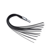 Silicone aluminum nickel-free estim e-stim electrosex electro-sex electrified attachment add-on compatible compatibility whip flogger flogging spank spanking fetish bdsm bondage bdsm-gear sadism masochism kink kinky kinky-play impact impact-play zeus twilight-wand adult-toys black silver