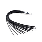 Silicone aluminum nickel-free estim e-stim electrosex electro-sex electrified attachment add-on compatible compatibility whip flogger flogging spank spanking fetish bdsm bondage bdsm-gear sadism masochism kink kinky kinky-play impact impact-play zeus twilight-wand adult-toys black silver
