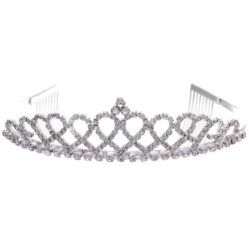Silver Rhinestone Tiara
