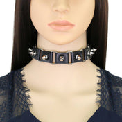 Gothic Statement Choker w/ Studded Design