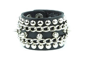 Chain Spike Studded Bracelet
