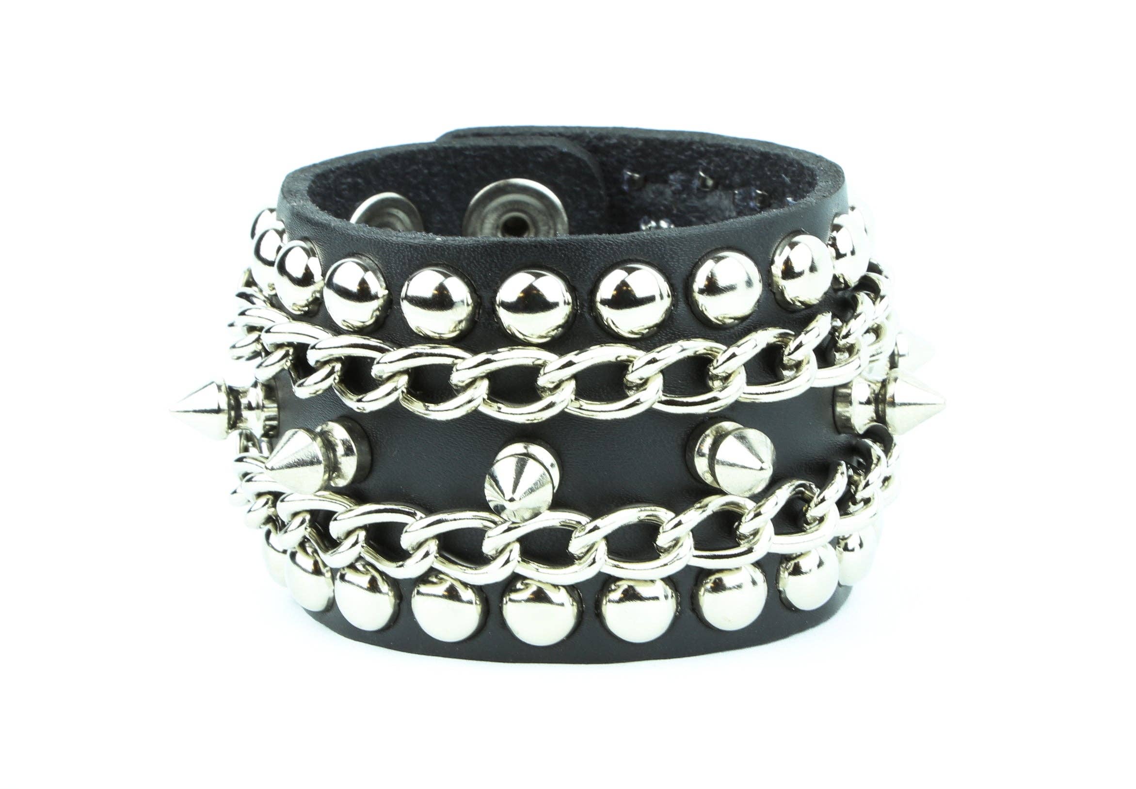 Chain Spike Studded Bracelet