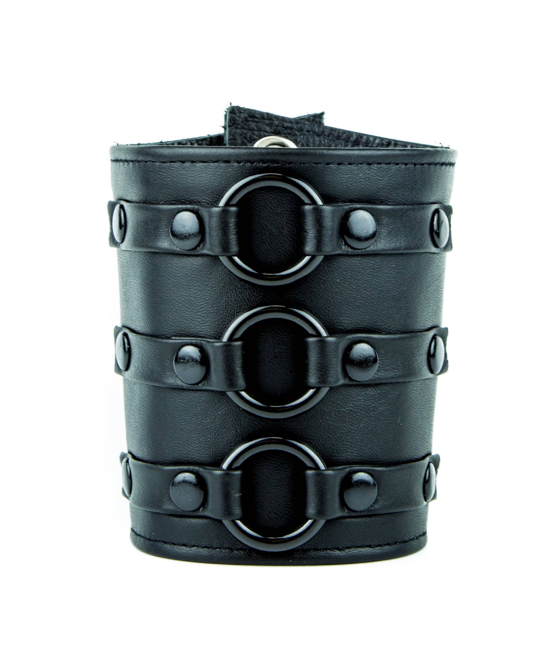 3 Ring Short Gauntlet Style Bracelet