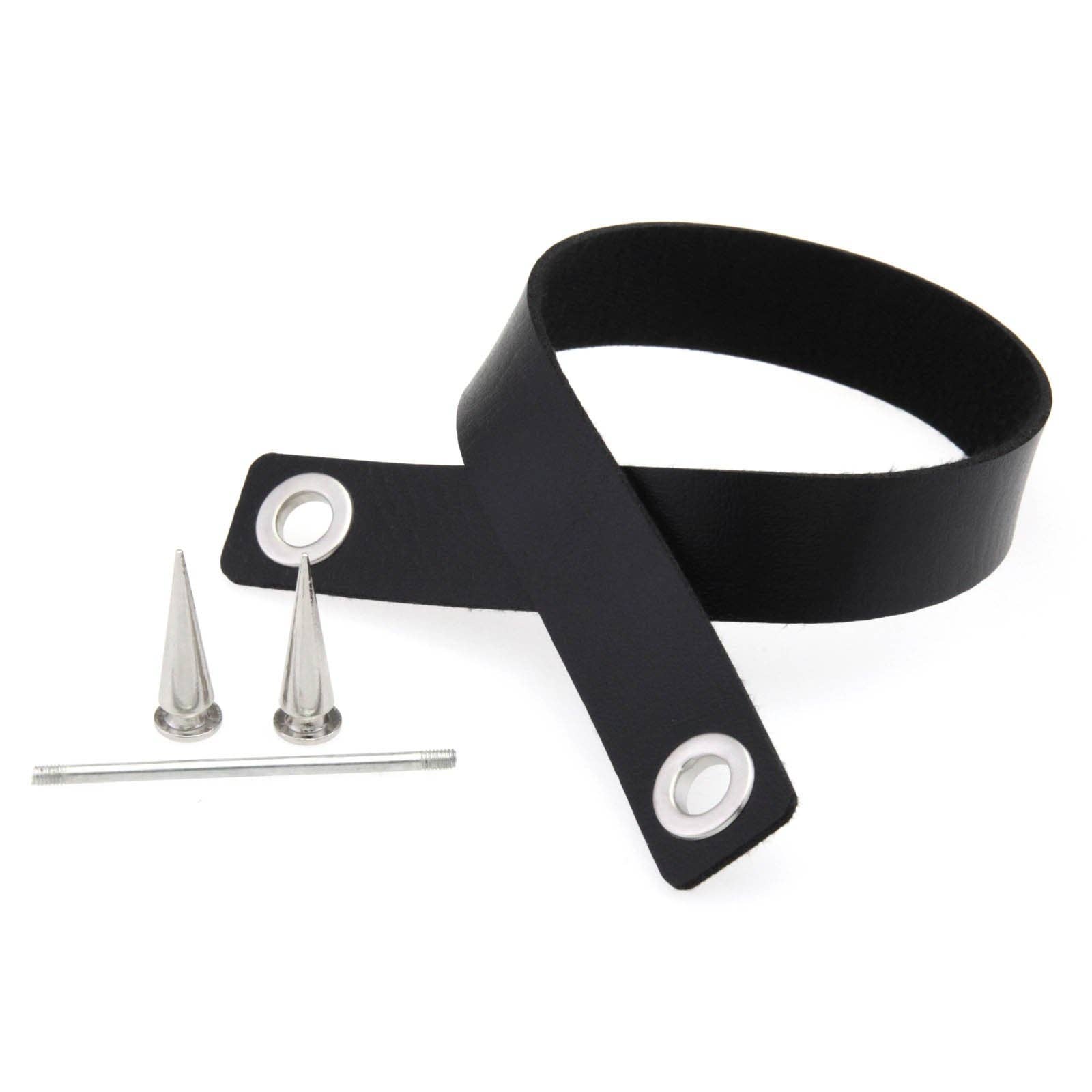 Spike Studded Leather Choker