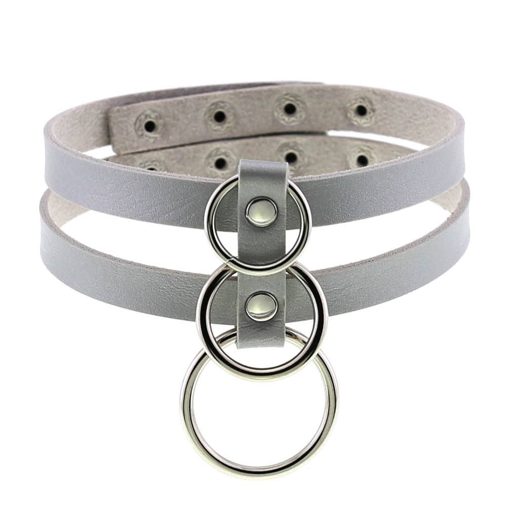 Leather O-Ring Choker