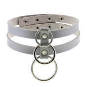 Leather O-Ring Choker