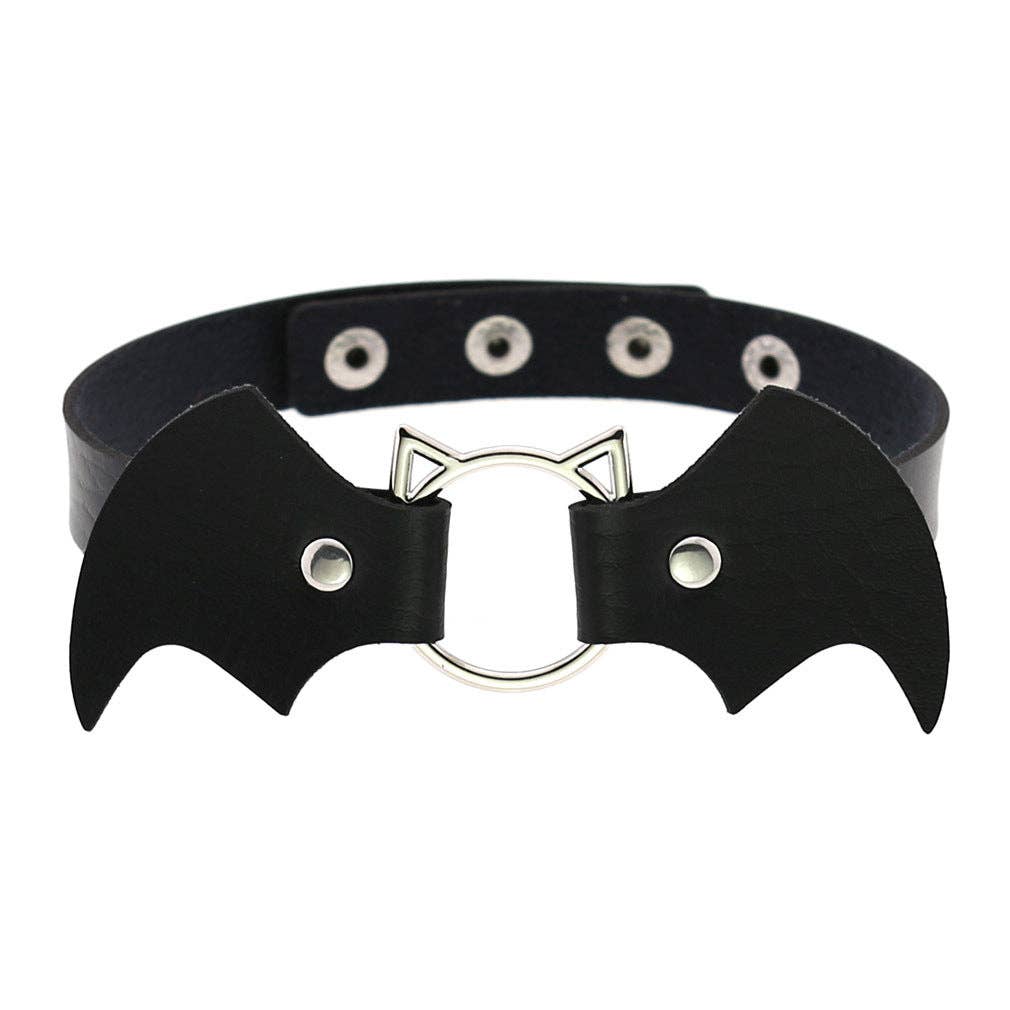 Bat Leather Choker