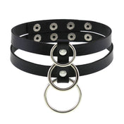 Leather O-Ring Choker