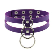 Leather O-Ring Choker