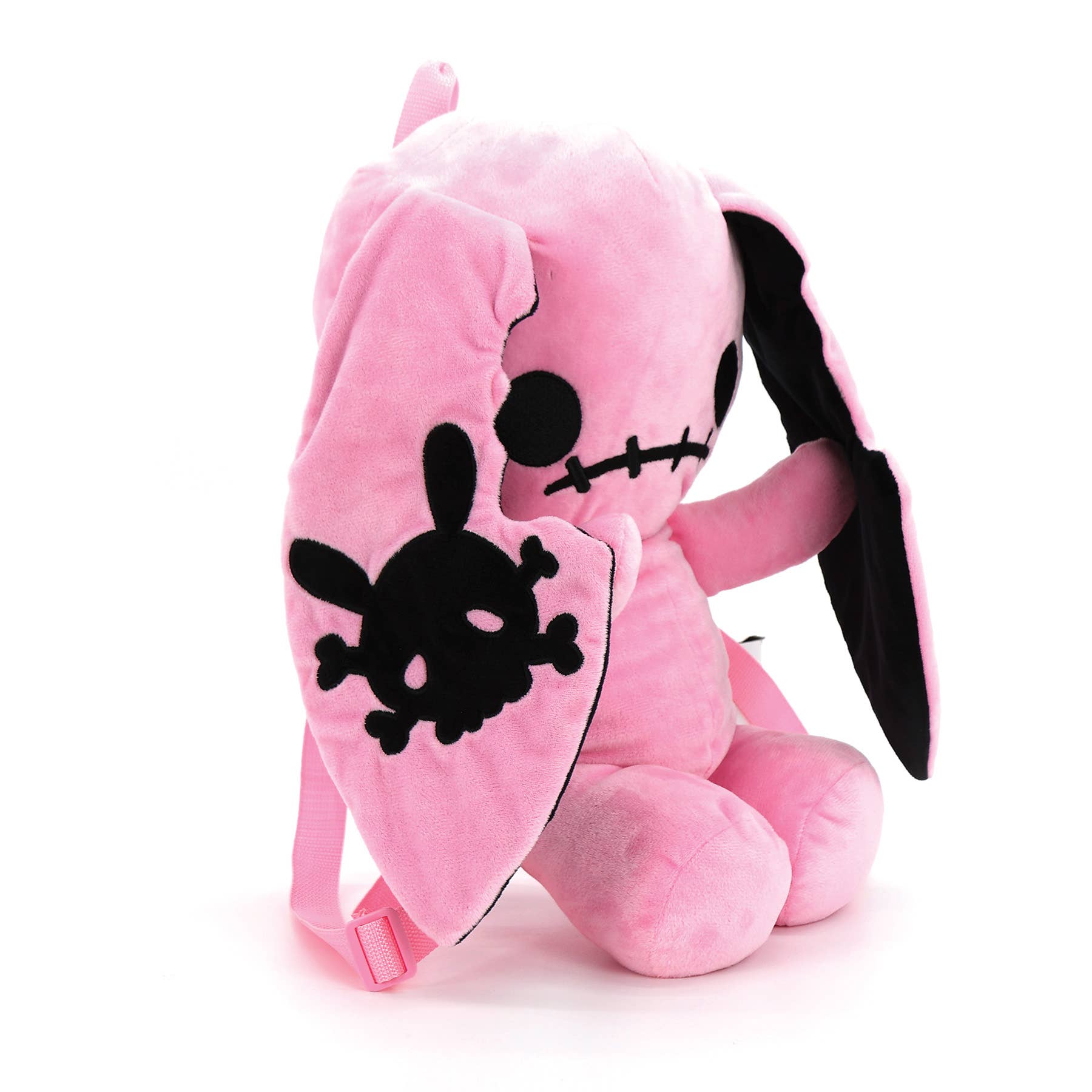 Pink Naughty Bunny Stuffed Backpack