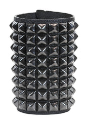 8 ROW PYRAMID STUD SNAP BRACELET