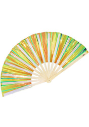 Liquid Shockwave Iridescent Fluid Rave Fan