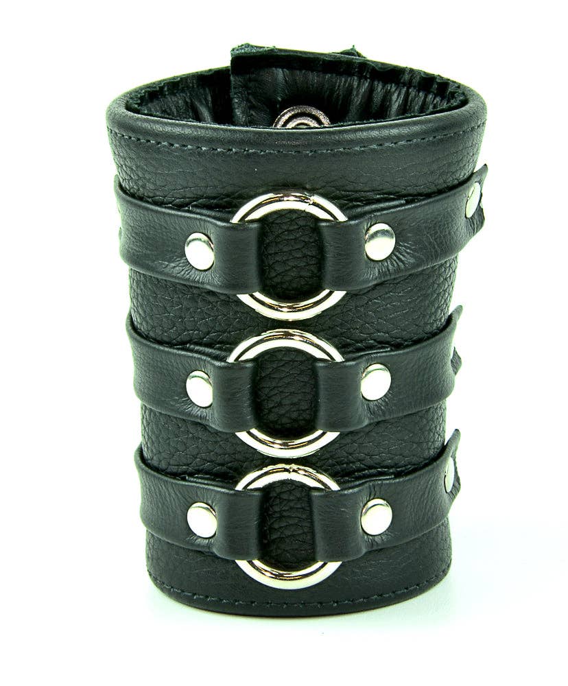 3 Ring Short Gauntlet Style Bracelet