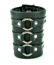 3 Ring Short Gauntlet Style Bracelet