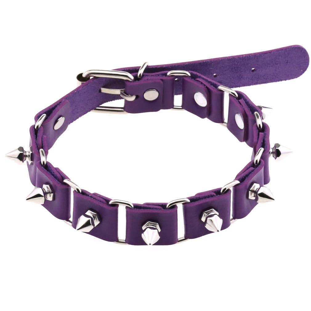 Gothic Statement Choker w/ Studded Design