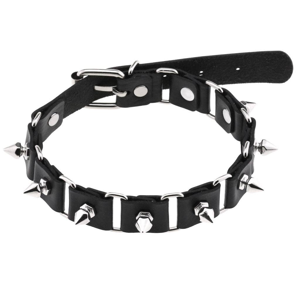 Gothic Statement Choker w/ Studded Design