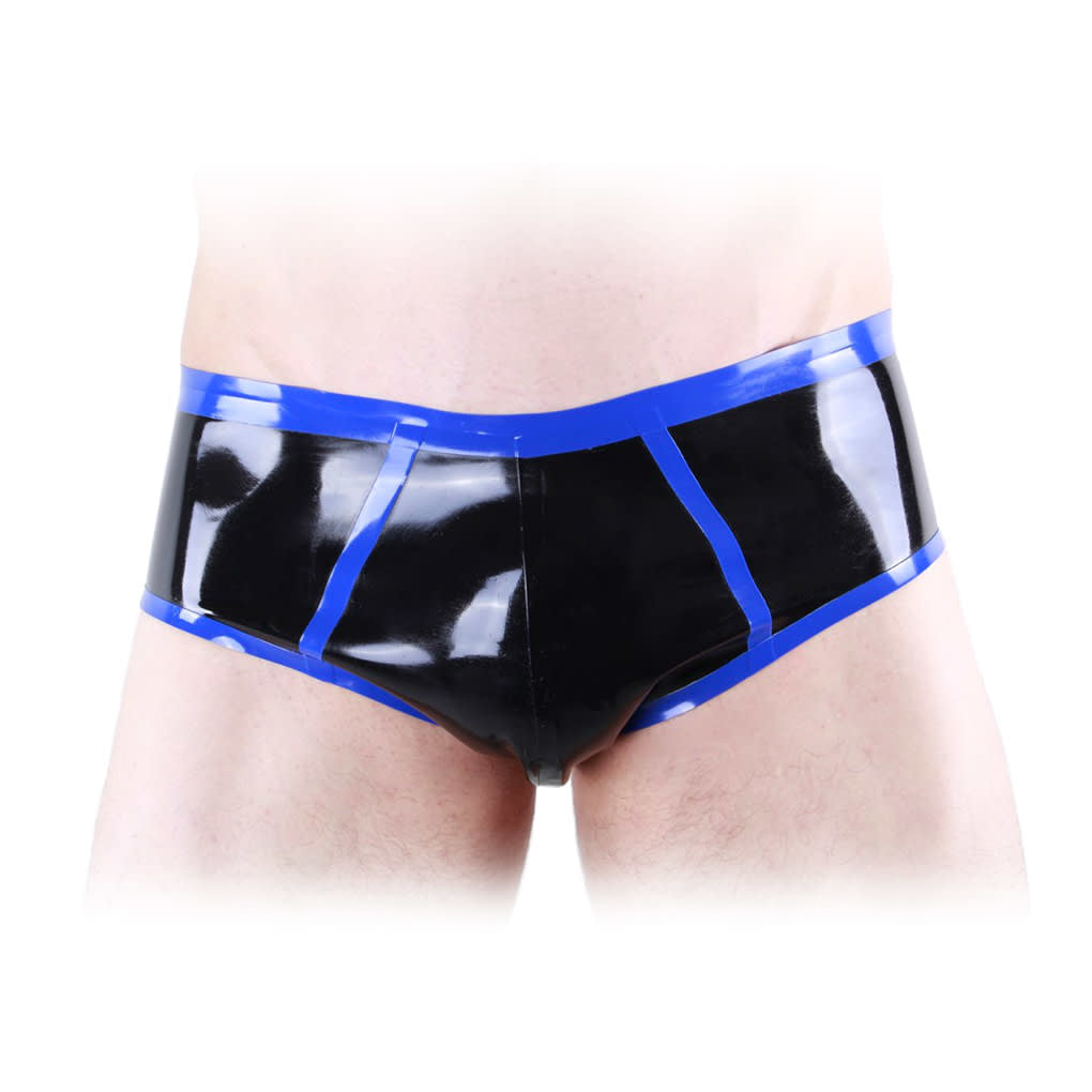 Pouch Latex Briefs With Contrast Trim