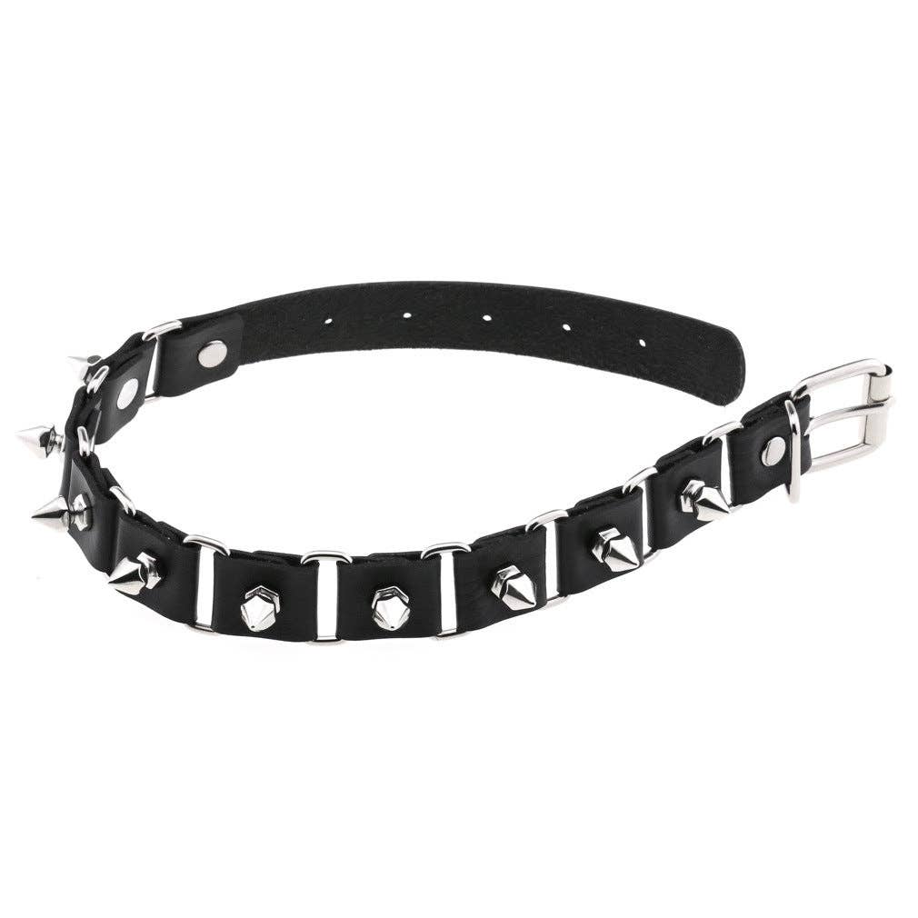 Gothic Statement Choker w/ Studded Design