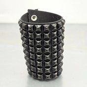 8 ROW PYRAMID STUD SNAP BRACELET