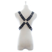 Halford Style Studded X-Cross PVC Vegan Chest Harness