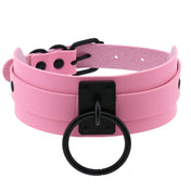 PU Leather Choker w/ Large O-Ring